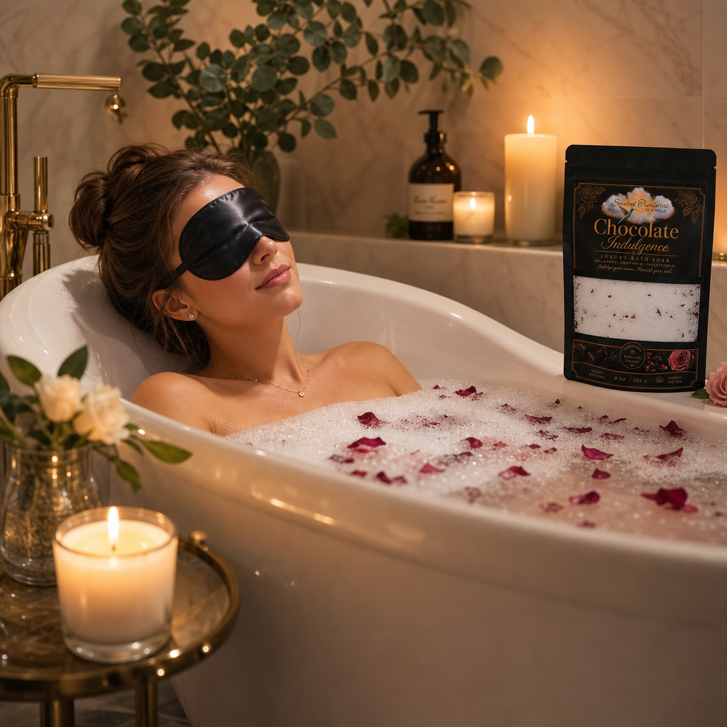 Chocolate Indulgence Bath Soak | Luxury Mineral Spa Blend (8oz)