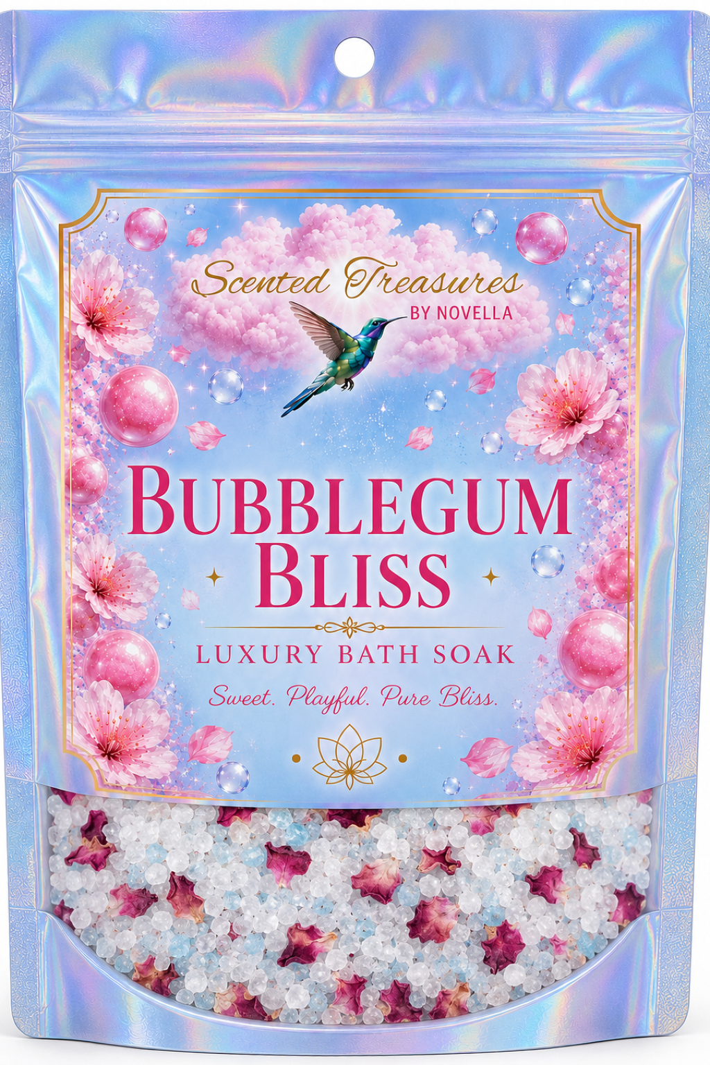 Bubblegum Bliss Bath Soak | Luxury Mineral Spa Blend (8 oz)