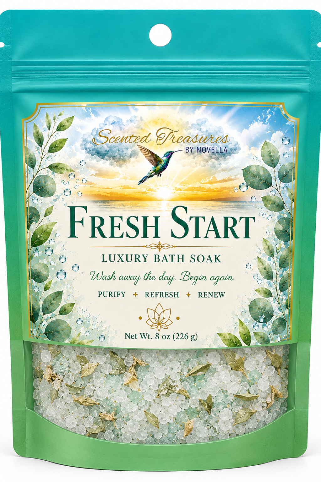 Fresh Start Detox Bath Soak | Eucalyptus & Peppermint Refresh (8oz)